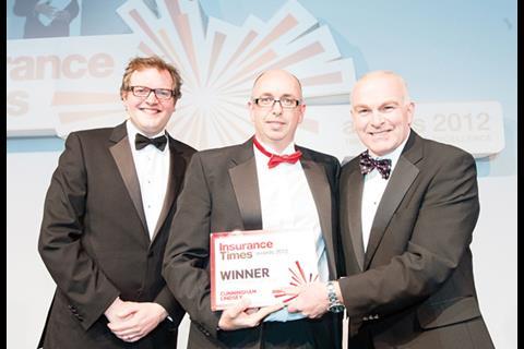 IT Awards 2012, Claims Initiative of the Year, Winner, Cunningham Lindsey